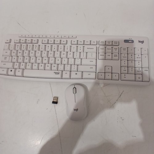 2PC LOGITECH WIRELESS MOUSE & KEYBOARD COMBO WITH SILENTTOUCH TECHNOLOGY - WHITE (MODEL: MK295) image 4