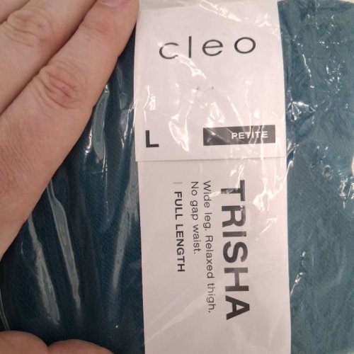 WOMENS CLEO TRISHA SCUBA CREPE WIDE-LEG PANT - LARGE PETITE - PEACOCK (STYLE: 4000012730) image 2