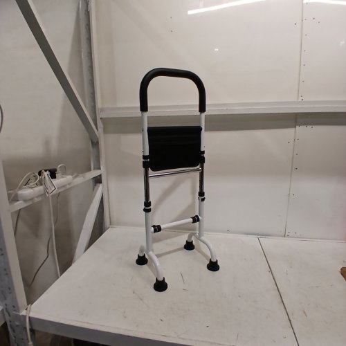 ADJUSTABLE HEIGHT NON-SLIP MOBILITY STAND ASSIST AID FOR ELDERLY - 35.5" - WHITE/BLACK image 6