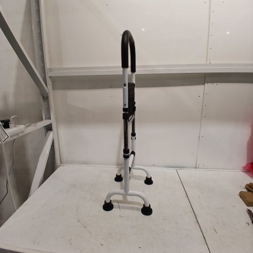 ADJUSTABLE HEIGHT NON-SLIP MOBILITY STAND ASSIST AID FOR ELDERLY - 35.5" - WHITE/BLACK image 8