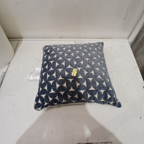 THRESHOLD TOSS PILLOW - 24" X 24" - BLUE / BEIGE image 2