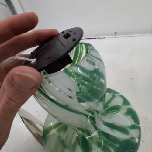 MERKURY INNOVATIONS CONFETTI GLASS MUSHROOM LAMP - 8" - GREEN (MODEL: MIC-ML052-300W) image 4