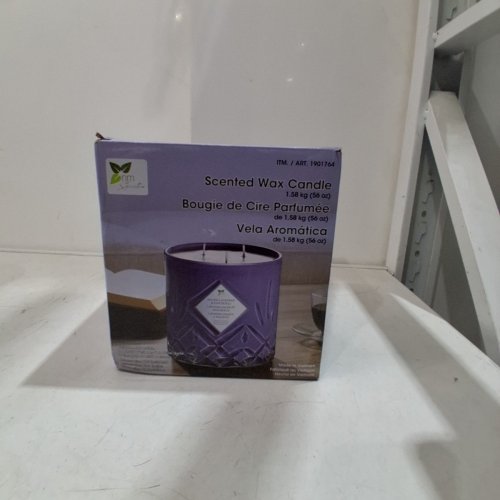 NATURE'S MARK SCENTED CANDLE - 56 OZ - PURPLE (SALTED LAVENDER & PATCHOULI, SANTORINI SPA, MODEL 1901764) image 3