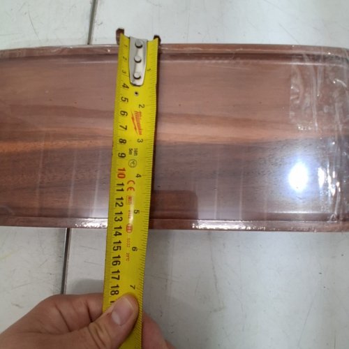 2 RECTANGULAR SERVING TRAYS - 14" X 5.5" -BROWN/WOOD image 5
