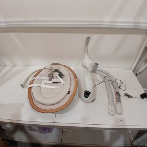 MAXI-COSI CASSIA AUTOMATIC BABY SWING WITH MOTION SENSOR MUSIC TOYS AND 360 DEGREE ROTATION - MAX 20LB - HORIZON SAND - (MODEL: ‎53302CGMT) image 3