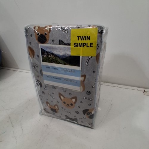 3PC SOFT SHEET SET FROM PORTUGAL - TWIN - PUPPY FACE AND BONE (MODEL: 1526661) image 4