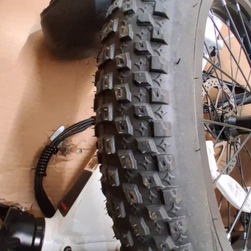 GOTRAX R2 FOLDING ELECTRIC BIKE WITH 3" FAT TIRES & 7 SPEEDS - 31KMH, 80KM MAX RANGE, 20" WHEELS - WHITE - (MODEL: R2) image 9