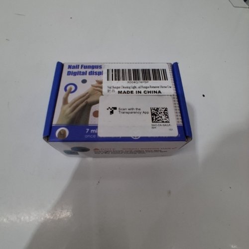 NAIL FUNGUS CLEANING LASER DEVICE , NAIL THERAPY - WHITE/BLUE image 3