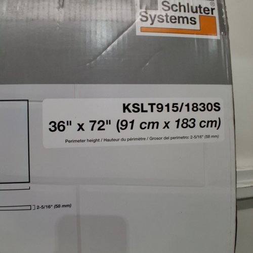 SCHLUTER KERDI LINEAR DRAIN DRAIN SHOWER TRAY - 36" X 72" (MODEL: KSLT915) image 4
