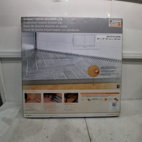 SCHLUTER KERDI LINEAR DRAIN DRAIN SHOWER TRAY - 36" X 72" (MODEL: KSLT915) image 5