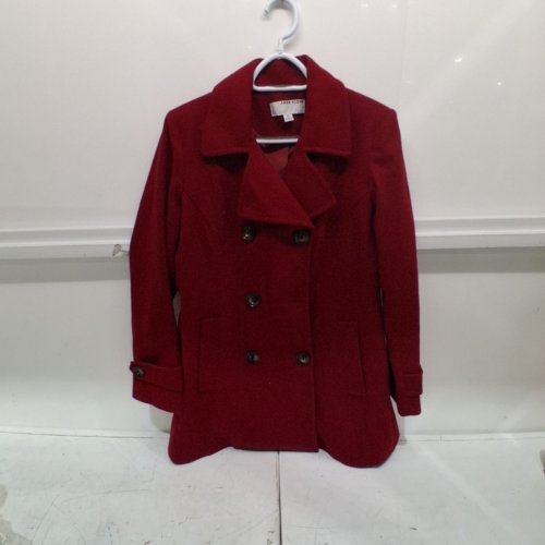 ANNE KLEIN TRENCH COAT - MEDIUM - RED image 2