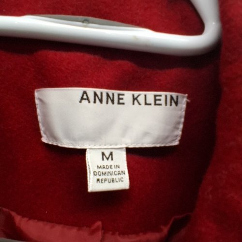 ANNE KLEIN TRENCH COAT - MEDIUM - RED image 4