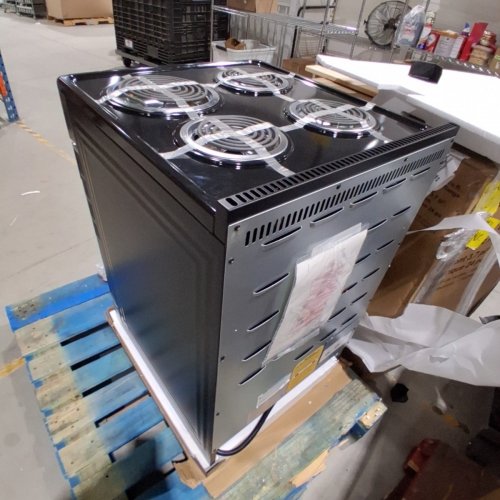 ELEMENT SLIDE-IN COIL STOVE RANGE WITH 4 BURNERS - 24" - 3.7 CU. FT - STAINLESS STEEL / BLACK (MODEL:EECR24MES-CA) image 4