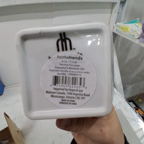 4PK SQUARE PORCELAIN DIP BOWLS - 4.5" - WHITE (MODEL: HTM4099714) image 4