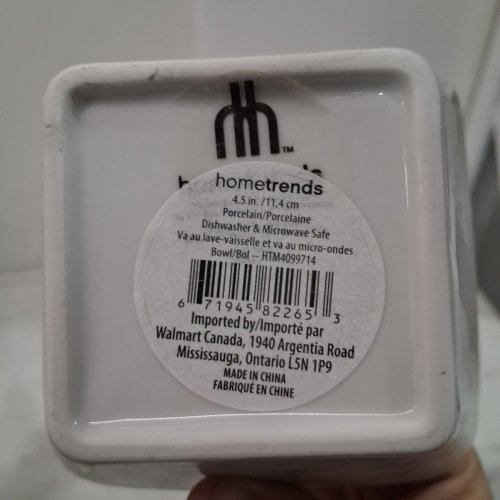 4PK SQUARE PORCELAIN DIP BOWLS - 4.5" - WHITE (MODEL: HTM4099714) image 5