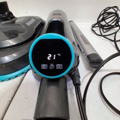 BISSELL SPINWAVE SMARTSTEAM SCRUBBING & SANITIZING SPIN MOP - 1380W - GREY/BLUE (MODEL: 3712C) image 2