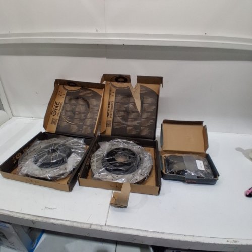 6PC FRONT PERFORMANCE ROTOR AND FRONT CERAMIC DISC BRAKE PADS - SELECT NISSAN MODELS - (MODEL: DS1-981055/CMX-D1736) image 2