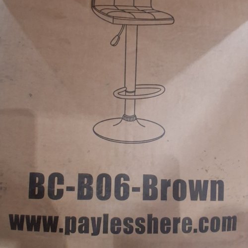 2PK BESTOFFICE ADJUSTABLE BAR STOOLS - BROWN (MODEL: BC-B06-BROWN) image 2