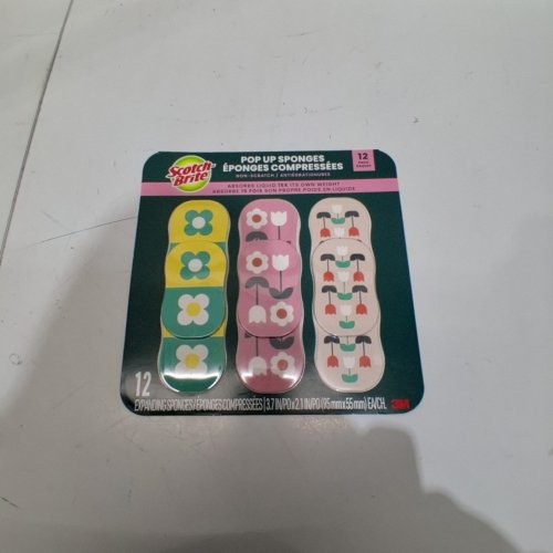 12PK SCOTCH-BRITE NON-SCRATCH POP-UP SPONGES - MULTICOLOUR (MODEL: 1995233) image 2