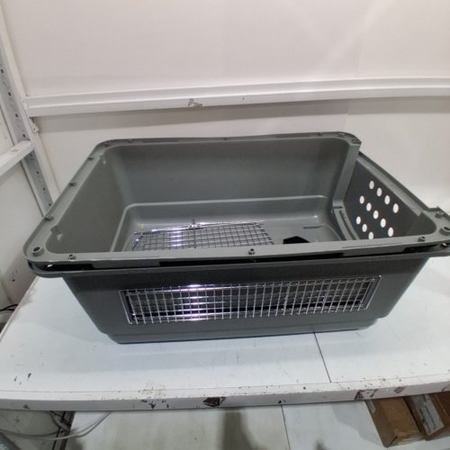 PETMATE SKY PLASTIC PET KENNEL CRATE - 36" X 26" - FOR DOGS 50LBS - 70LBS - GREY image 2