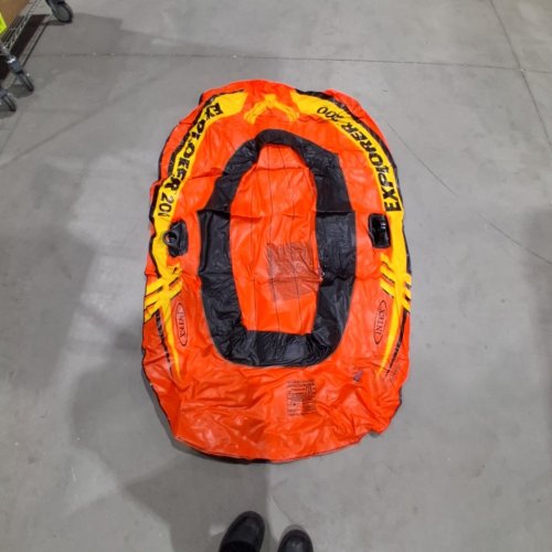 INTEX EXPLORER 200 2-PERSON INFLATABLE BOAT - ORANGE/YELLOW/BLACK (MODEL: ‎58330EP) image 2