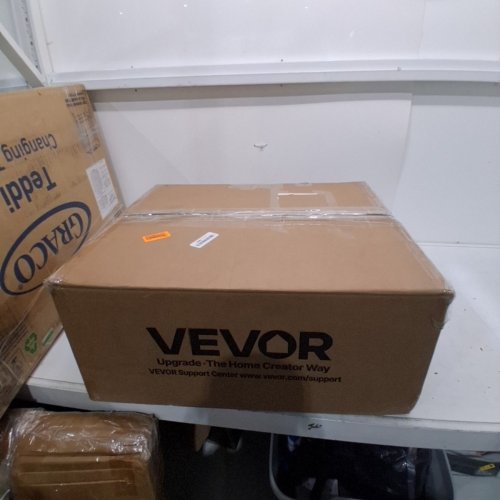 VEVOR WALK-BEHIND MANUAL HAND PUSH FLOOR SWEEPER - 25.6" SWEEPING WIDTH - BLACK/YELLOW (MODEL: S13-001A) image 5