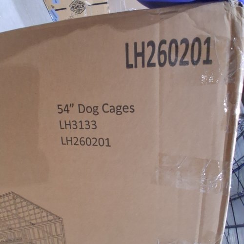 DOSKER HEAVY DUTY METAL DOG CRATE FOR LARGE DOG/DOUBLE MEDIUM DOGS - 54" - BLACK (MODEL: LH260201) image 3
