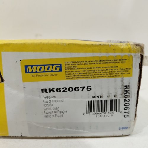 MOOG STEEL R-SERIES CONTROL ARM WITH BALL JOINT - FOR SELECT GMC MODELS - BLACK (MODEL: RK620675) image 3