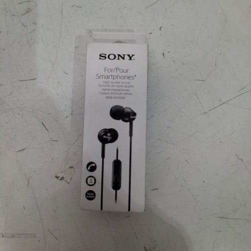SONY IN EAR HEADPHONES, BLACK - (MODEL: MDR-EX110AP) image 2
