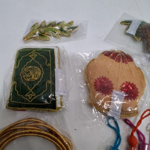 13PC DECORATIVE ISLAM EMBROIDERED AND BEADED DECORATIONS - 9FT - ASSORTED COLORS image 4