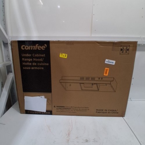 COMFEE SLIM DUCTLESS UNDER CABINET RANGE HOOD - 30" -BLACK (MODEL:CVU30W2ABB) image 5