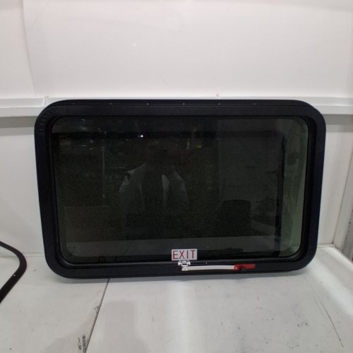 AUCUDA RV EMERGENCY WINDOW KIT FOR CAMPER REPLACEMENT WITH SCREEN FOR CARGO TRAILER - 30" X 20' - BLACK (MODEL: QB-800-05) image 2