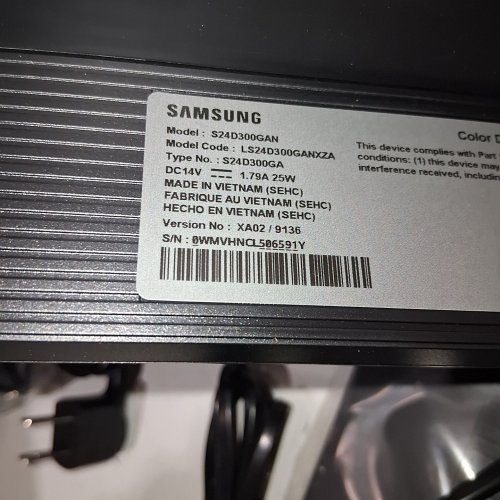 SAMSUNG ESSENTIAL S3 CLASS 16:9 IN-PLANE SWITCHING (IPS) FULL HD LCD MONITOR - 24" - BLACK (MODEL: S24D300GAN) image 5