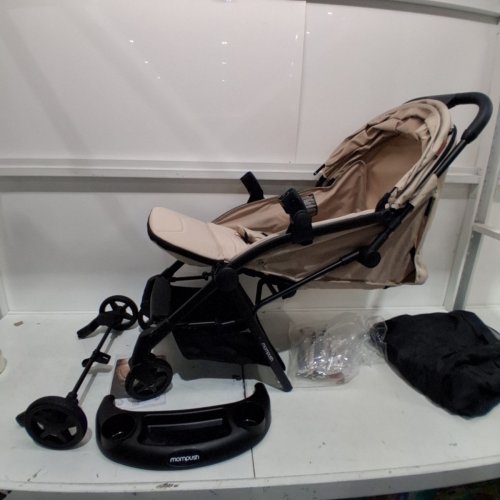 MOMPUSH LITHE V2 LIGHTWEIGHT STROLLER WITH CUP HOLDER AND RAIN COVER AND CARRY BAG - KHAKI (MODEL: T3500M) image 2