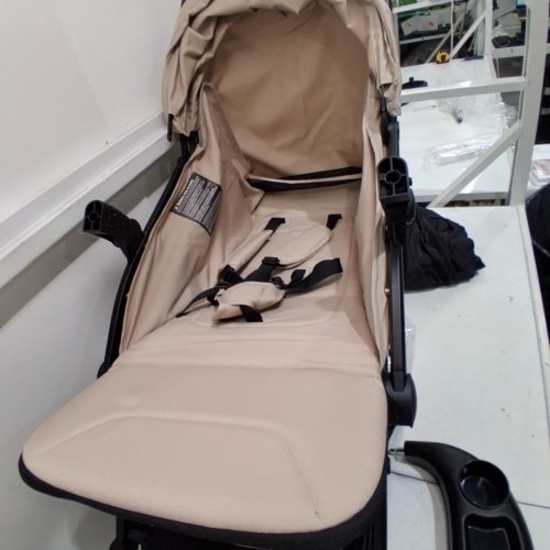 MOMPUSH LITHE V2 LIGHTWEIGHT STROLLER WITH CUP HOLDER AND RAIN COVER AND CARRY BAG - KHAKI (MODEL: T3500M) image 4
