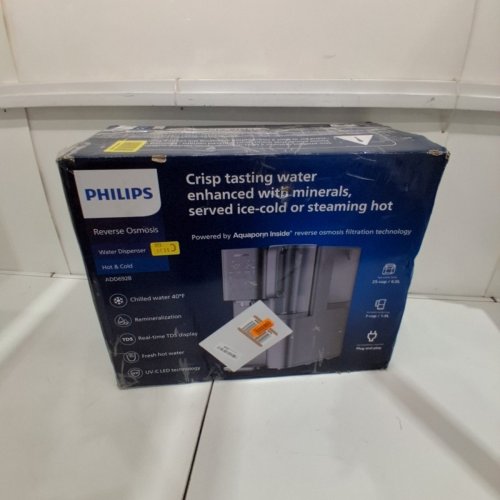 PHILIPS 6-STAGE REVERSE OSMOSIS COUNTERTOP WATER FILTER WITH A PORTABLE PITCHER - SILVER (ADD6928) image 8