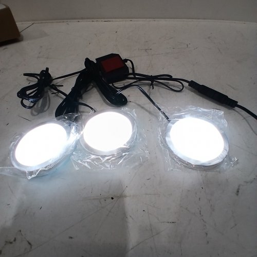 3PK AIBOO LED LINKABLE UNDER THE CABINET LIGHT SET WITH REMOTE - WHITE image 2