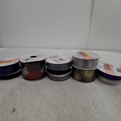 13 OFFRAY ASSORTED DECORATIVE RIBBON SPOOLS - VARIOUS SIZES - MULTICOLOR image 4