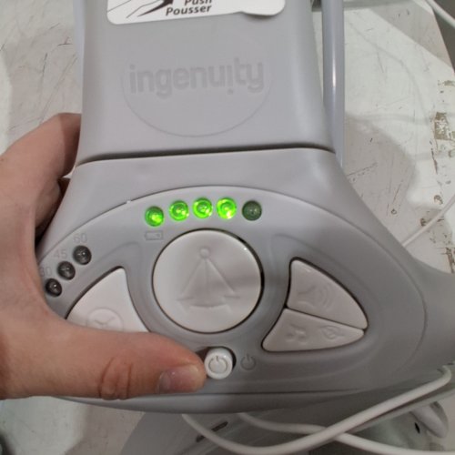INGENUITY CONVERT ME 2-IN-1 CORDED COMPACT PORTABLE AUTOMATIC BABY SWING & INFANT SEAT WITH NATURE SOUNDS - 0 TO 9 MONTHS - 6-20LBS CAPACITY - SWELL GREY/GREEN/WHITE (MODEL: 12579) image 2