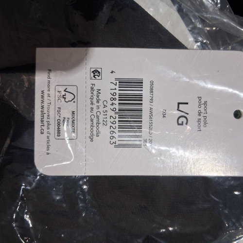 WOMEN'S ATHLETIC WORKS SPORT POLO SHIRT - LARGE - BLACK (STYLE: AWS61552LD) image 2