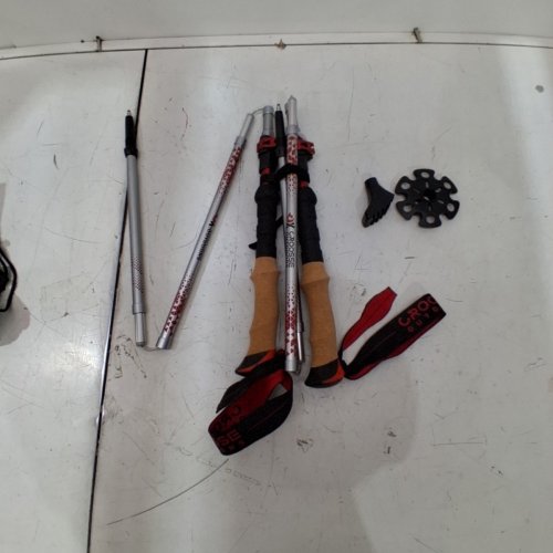 2PK CROOSSE TREKKING POLES - RED/SILVER/ BLACK image 2
