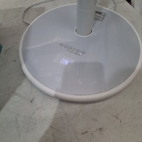 WOOZOO 360° PEDESTAL 12-SPEED AIR CIRCULATOR - ADJUSTABLE HEIGHT 21" TO 40" - WHITE (MODEL: STF-360DC/1747373) image 2