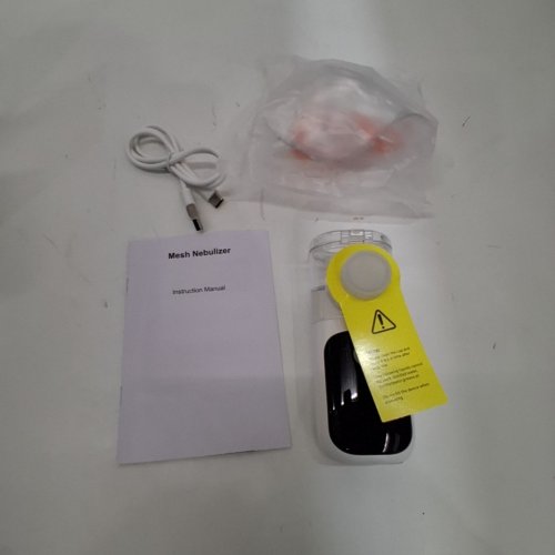 PORTABLE RECHARGEABLE NEBULIZER FOR ADULTS AND KIDS WITH DISPLAY - WHITE (MODEL: KS016) image 3