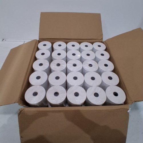 50PK RECEIPT PAPER ROLLS 2-1/4" - white image 3
