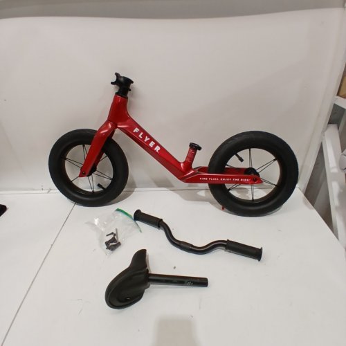KIDS FLYER ULTRA LITE BALANCE BIKE - 60LB MAX - RED/BLACK - (MODEL: 804BK) image 2
