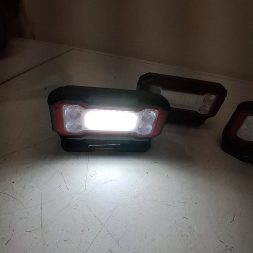 3PK INFINITY X1 RECHARGEABLE STAND UP WORK LIGHTS - UP TO 2500LM - BLACK WARM/TO HIGH BRIGHT WHITE (MODEL: 1937956) image 2