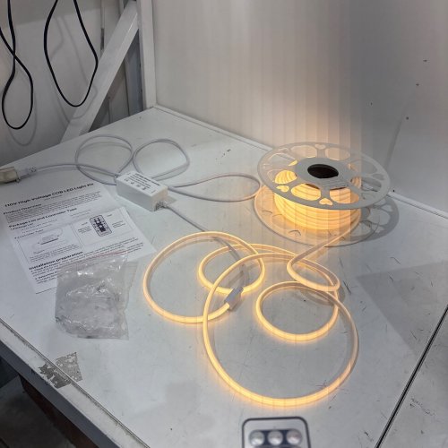 HIGH VOLTAGE COB LED STRIP LIGHT WITH REMOTE CONTROL - 65FT, 3000 K - WARM WHITE image 3