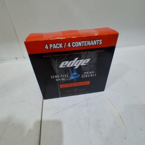 4PK MEN'S EDGE SENSITIVE SKIN SHAVE GEL WITH ALOE - 269G EACH image 5