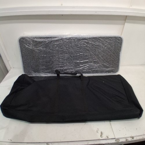 FOLDING TRADE SHOW TABLE WITH CARRYING BAG - 38" X 34" X 15" - 110LB CAP - BLACK/SILVER (MODEL: DX9930) image 2