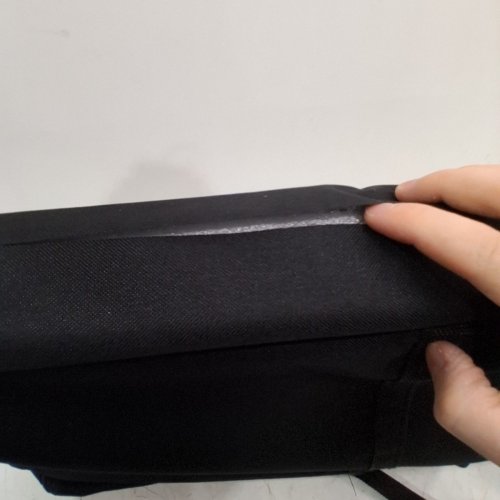 FOLDING TRADE SHOW TABLE WITH CARRYING BAG - 38" X 34" X 15" - 110LB CAP - BLACK/SILVER (MODEL: DX9930) image 4
